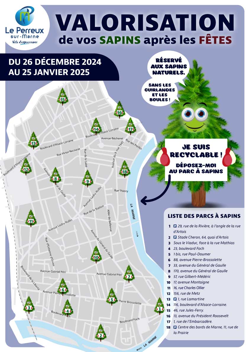 affiche collecte sapins