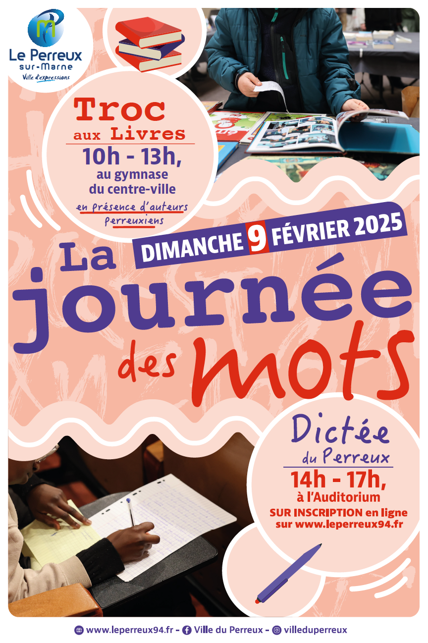 affiche de la journée des mots