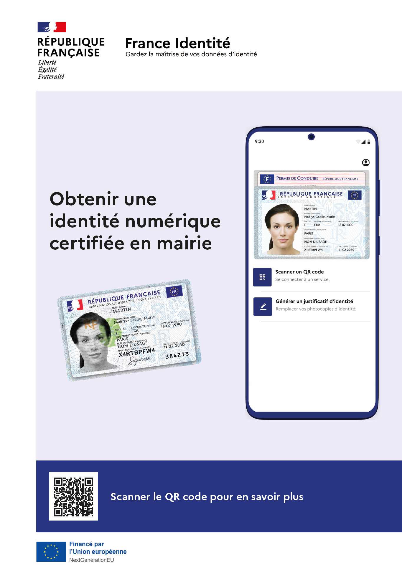 affiche gouvernement identité numérique